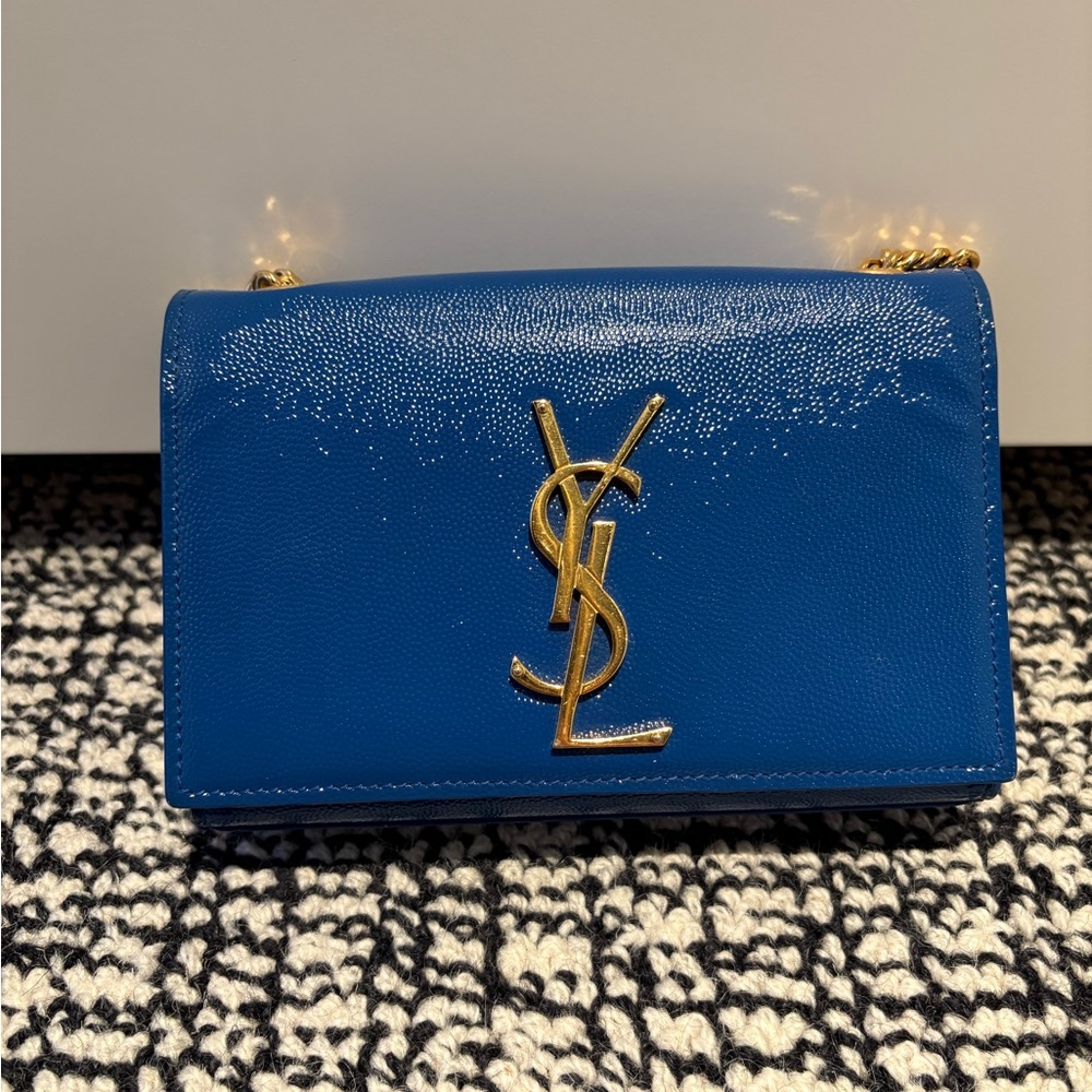Yves Saint Laurent Vibrant Blue Crossbody Bag